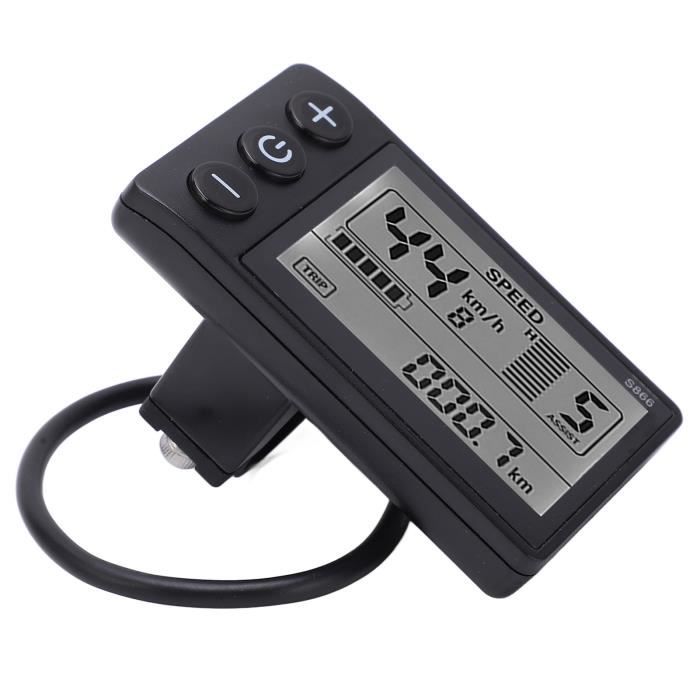Compteur LCD Universel Pour Vélo électrique - 24V 36V 48V 60V 72V - Étanche - Kit Conversion