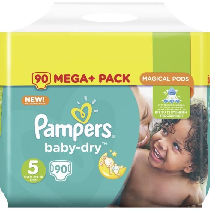 Pampers Baby Dry Taille 5 Junior 11 23kg Mega Plus Pack 90 Couches Achat Vente Couche 2009836020822 Soldes Sur Cdiscount Des Le 20 Janvier Cdiscount