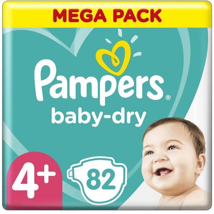 Baby Dry 207 Pièces Couches PAMPERS Baby Dry Taille 5 - Pack Éco 207 Pièces - Pour Bébé Bebe Naissance