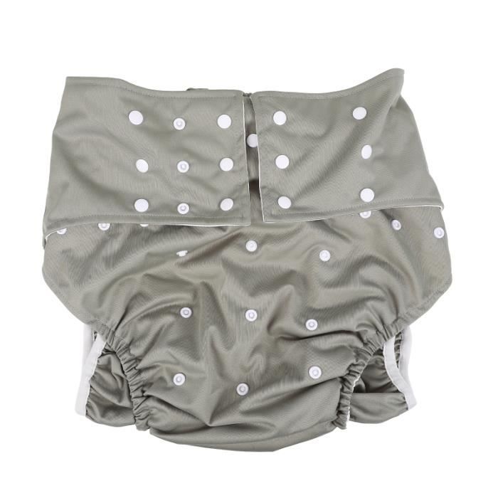 1 PC Lavable Nappy Adulte Réutilisable Couche adulte de la AntiFuite