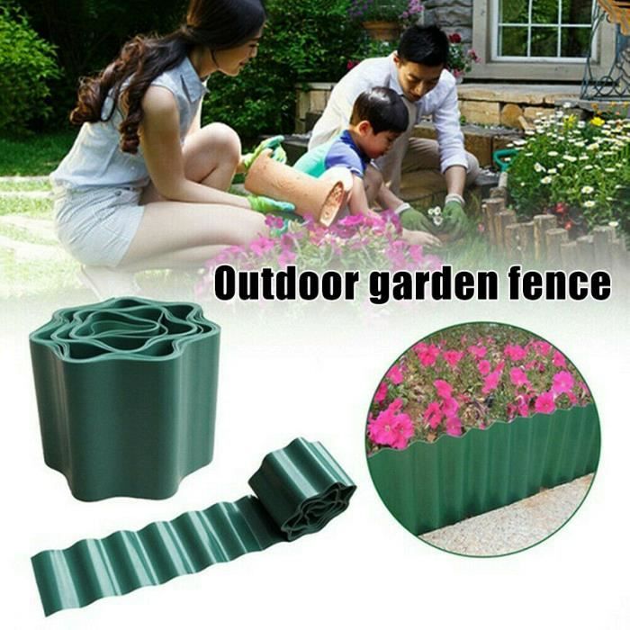 Petit Pain En Plastique 9m 20cm De Mur De Barriere De Bordure D Herbe De Jardin De Cloture De Frontiere De Pelouse Achat Vente Haie De Jardin Petit Pain En