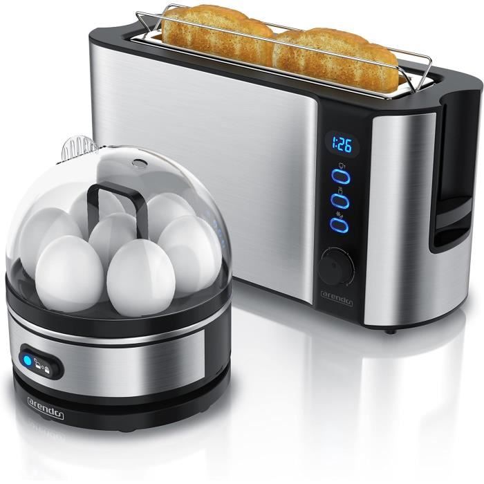 Seb Toaster Set Ensembles Grille-Pain Frukost Et Cuiseur À Oeufs Sevencook Inox ...