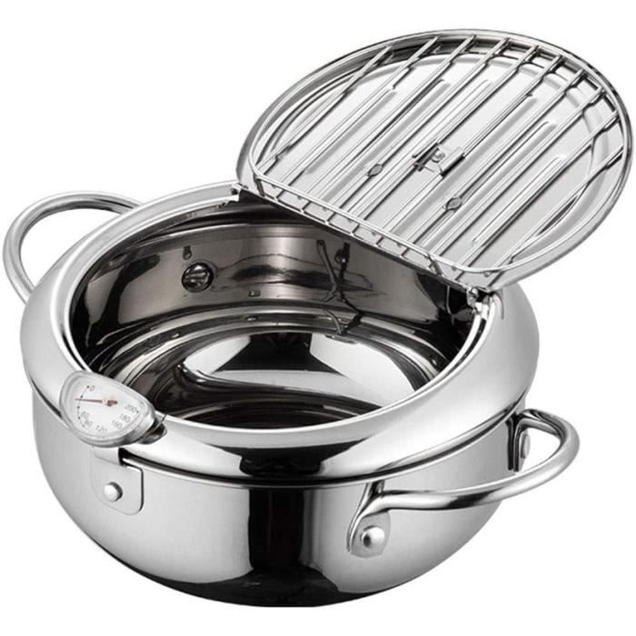 Marmite à Frire Avec Thermomètre Poêle à Frire Japonaise En Acier Inoxydable Pour Cuisiniere A Induction Vert Fonce 94564359