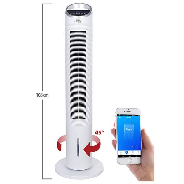 Ventilateur colonne - SICHLER HAUSHALTSGERATE - VT-560.app - 3 modes - 3 vitesses - humidification - Sichler Haushaltsgerate