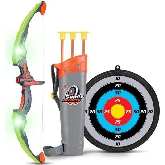 Arc Et Flèches Jouet Pour Enfants – Jeu De Tir Sportif, 3-10 Ans, Multicolore, Neuf