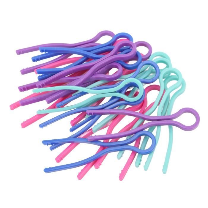 100 Pinces à Canette De Couture - Anti-Dérapantes - Multicolores - 2,7x1,7x1,2 Cm - Pour Bobines
