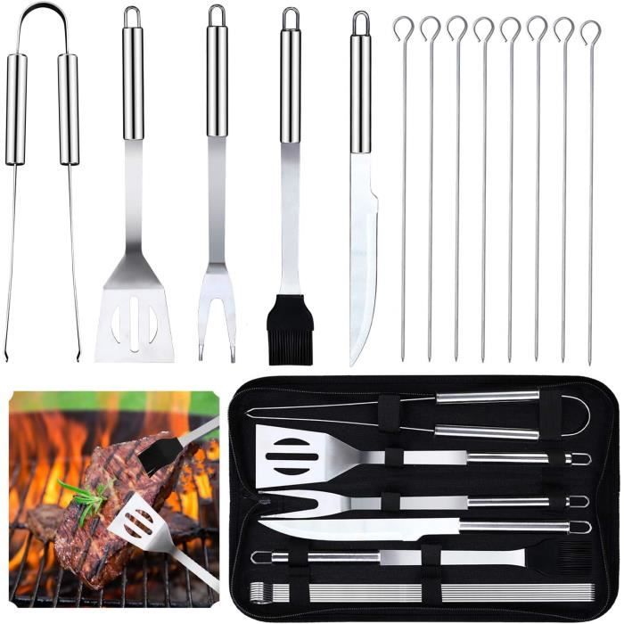 Pince à Saucisses Tepro En Acier Inoxydable - Accessoire Barbecue Pour Retourner Facilement