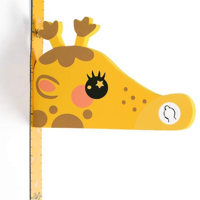 Toise Murale Enfant Règle De Croissance - Stickers Autocollants Bois Et Tissu, Décoration Chambre Bébé #1