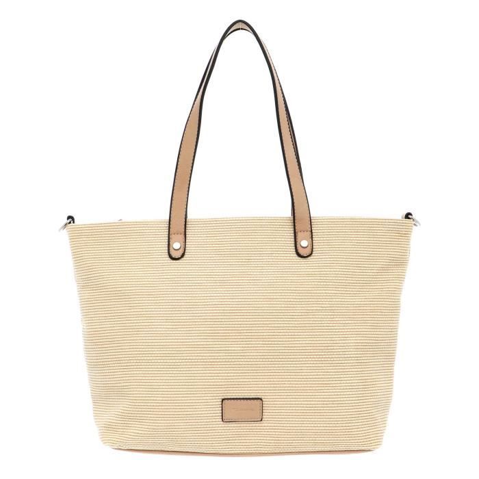 Sac à épaule Tamaris TAS Giorgia SC - Beige Sable, Dimensions 24x12x5 Cm, Sangle Réglable Amovible