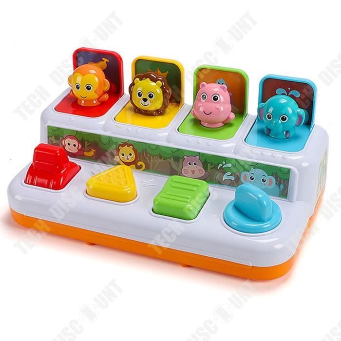 Jeu éducatif 4 En 1 Enfants 3-6 Ans - Pêche Musicale, Dinosaures Pop-up, Bowling, Morpion - Cadeau Interactif