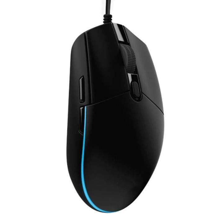 Souris filaire silencieuse gaming gamer usb c pour pc portable optique noire électronique avec rétroéclairage LED Souris de Jeu