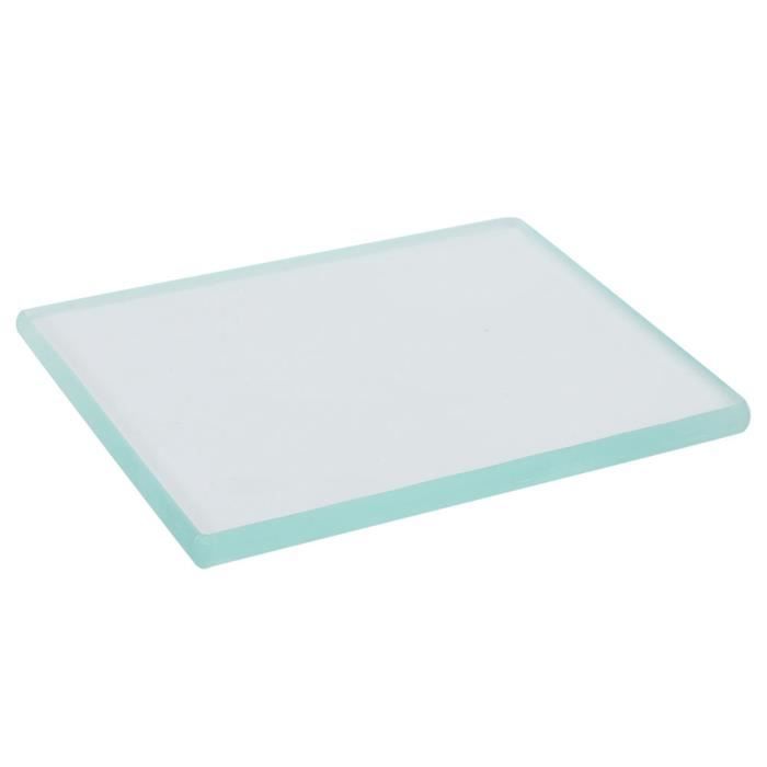 Verre Trempé Pour Polir Le Cuir - Outil De Lissage - Dimensions 130 X 100 X 8 Mm - Pour Artisanat Cuir