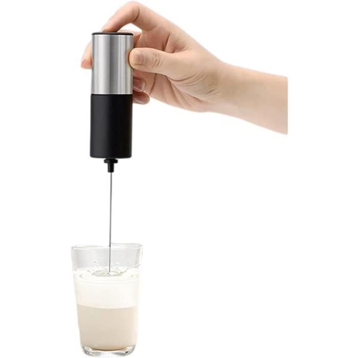 PowerLix Mousseur à Lait Électrique Portable - Batterie - Pour Café Latte Cappuccino Chocolat Chaud