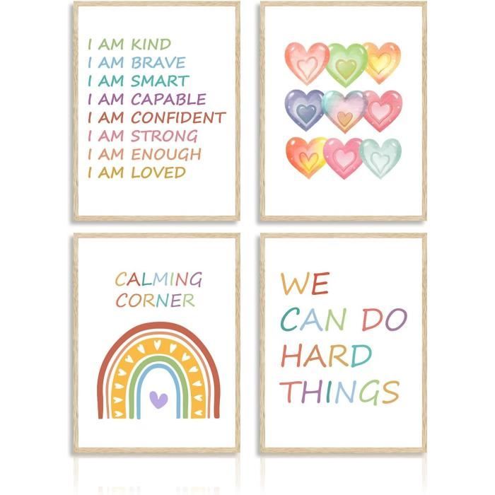 Plaque Décorative CARISPIBET – Citation Inspirante "Trois Souhaits" – Décoration Murale 30x15 Cm – PVC Résistant UV