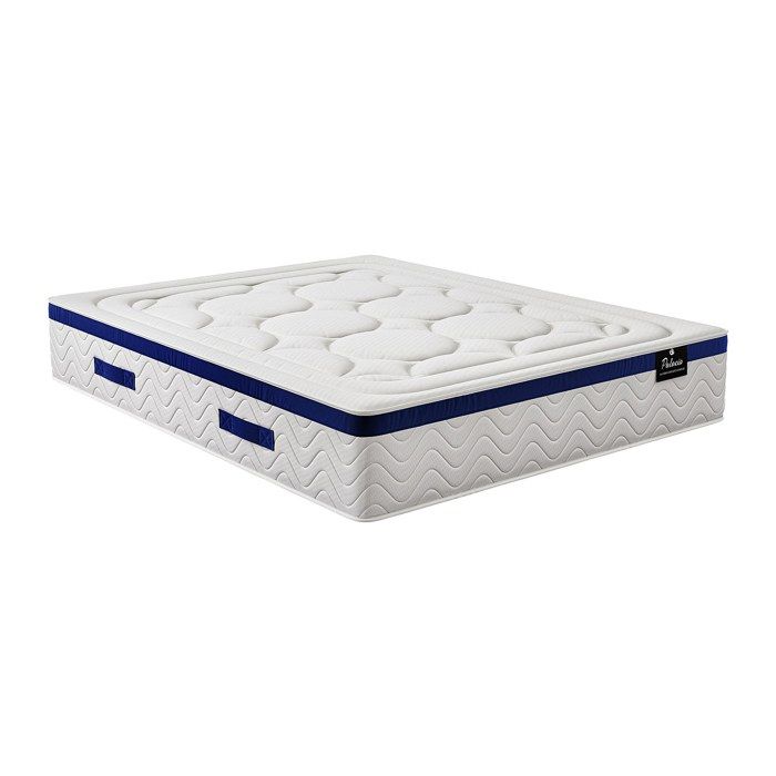 Matelas 180 x 200 cm hybride ressorts ensachés 7 zones et mémoire de forme ép.30cm - MARQUIS de PALACIO