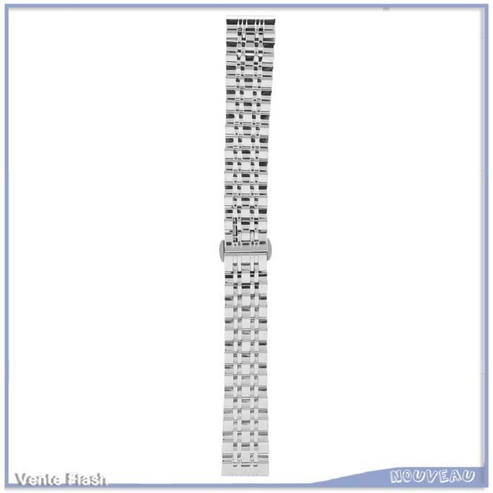 Bracelet De Montre ZRC – Acier Inoxydable Argenté – Largeur 19mm (neuf, Sans Boîte)