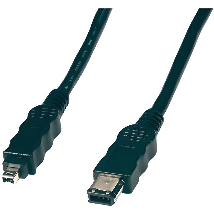 Cable firewire IEEE 1394 6 pins - 4 pins 3m