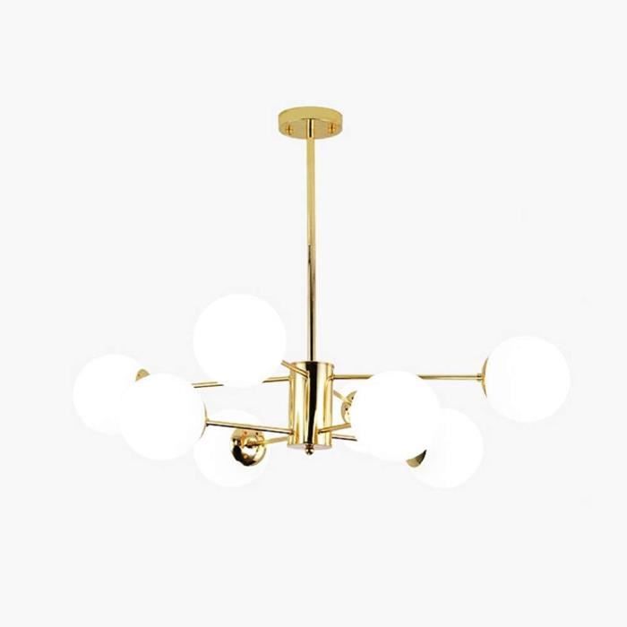 ANCIEN LUMINAIRE SUSPENSION lustre RETRACTABLE 38 CM laiton et verre givré