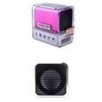 Mini Enceinte Multimédia LCD MP3 Radio SD/TF - Music Angel - Bluetooth - Rose-1