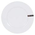 Assiette plate Gastro Blanc - mesure:24.7 x 2.7 cm-1