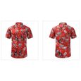 Chemise Homme Hawaïenne Manches Courtes Chemisette Imprimé Fashion de Plage Respirant Pour Vacances Ete-1