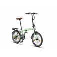 Vélo pliant PACTO TEN - 6 vitesses Shimano - cadre en acier - haute qualité - vert-1