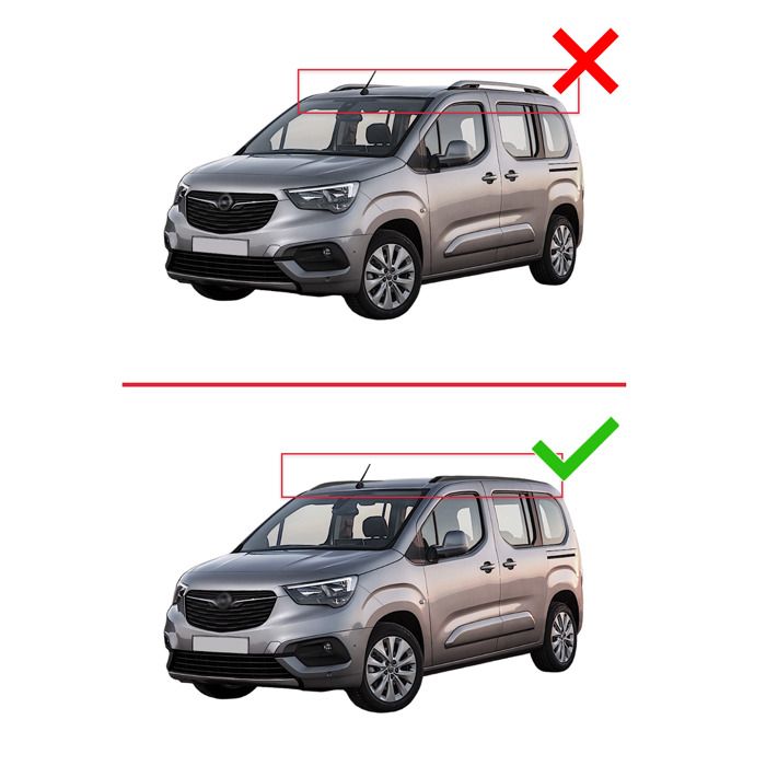 Barres De Toit Transversales Pour Kia Niro 2022-2025 ABE Aluminium Noi - OMAC FR