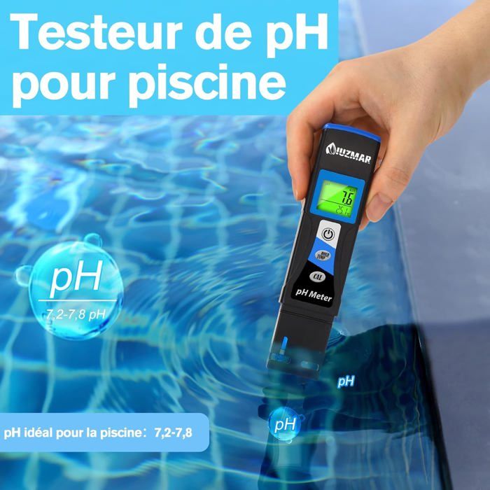 PH Mètre Testeur pH de Piscine Numérique, Test du pH et de la — free download