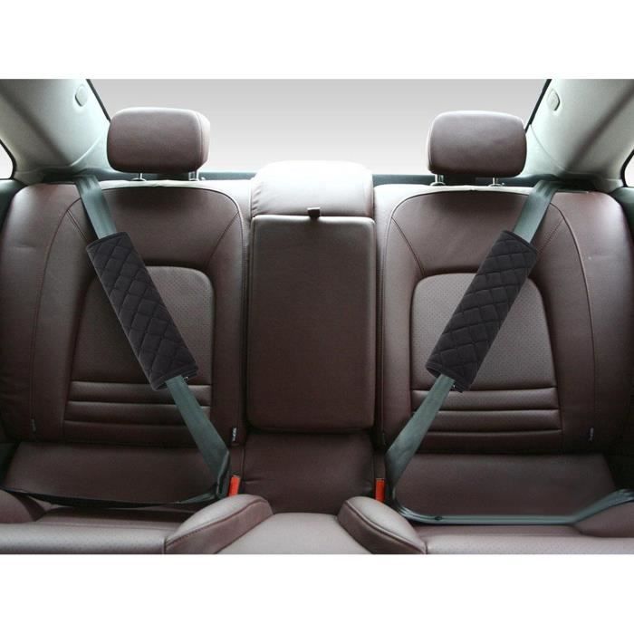 Coussinets de ceinture de sécurité de voiture, 4 sacs d'épaule de ceinture  de sécurité, rembourrage lavable pour ceintures de sécurité de voiture pour  enfants et adultes - Black Z