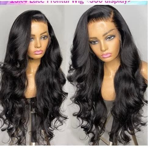 Perruque Homme Naturel Avec Colle Front Lace Large Wave Wig Femmes
