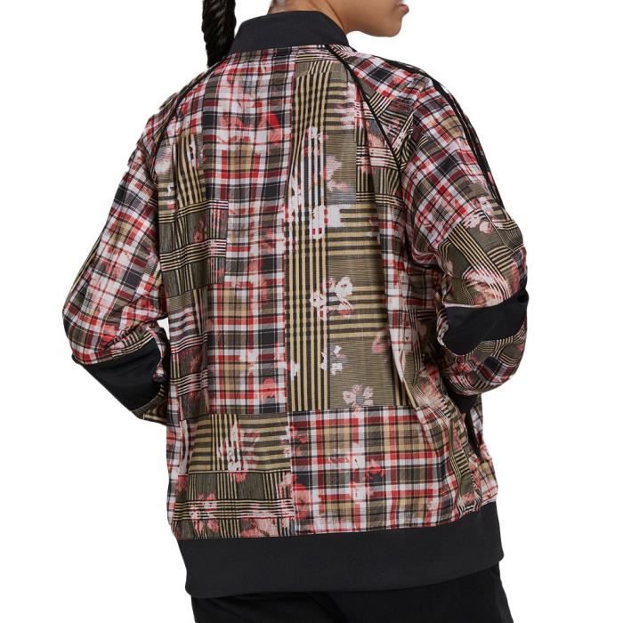 Veste adidas rouge sales et noir