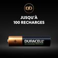 DURACELL Recharges Ultra Piles Rechargeables type LR03 / AAA 900 mAh Lot de 4-2