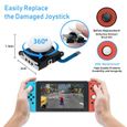 MCBAZEL Joystick analogique 3D de remplacement et kit d'outils de réparation pour Nintendo Switch/Switch OLED Joy-Con/Switch Lite-2