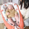 Reducteur de lit Bebe 90x50 cm - TOTSY BABY - Cocon Etoiles Renard Orange - Sécurité et confort pour bébé-2