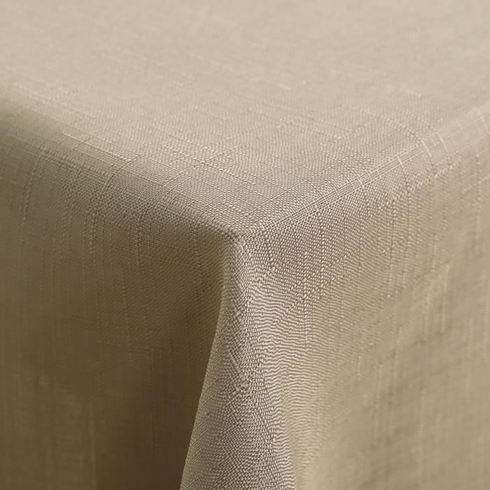 Nappe Impermeable 130X220Cm Nappe De Table Rectangulaire En Coton Et  Polyester, Nappe Imperméable Anti-Taches Pour Table, Co[w52141] - Cdiscount  Maison