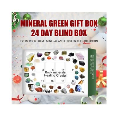 Calendrier de L'avent Pierre Précieuse - Minerai de Noël - 24 Calendrier de L'avent Pierre Précieuse - Minerai de Noël - 24