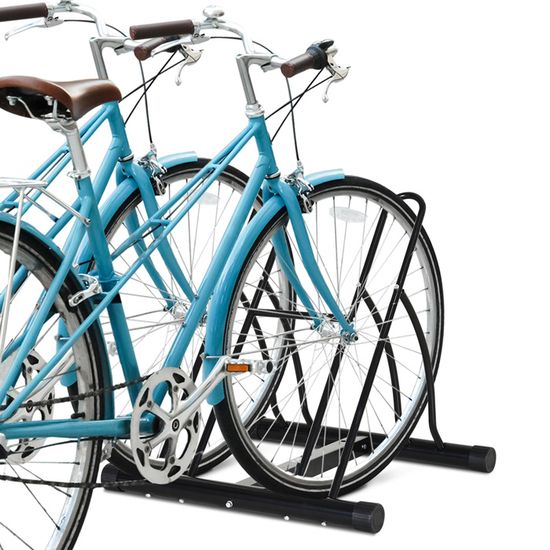 HOMCOM Râtelier pour 6 vélos 160 x 33 x 27cm fixations au sol acier
