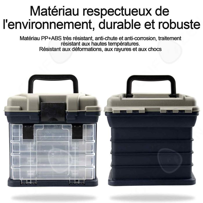 Boîte De Pêche Vintage UMCO 1000-A - Aluminium - 7 Plateaux - Fabriquée Aux USA