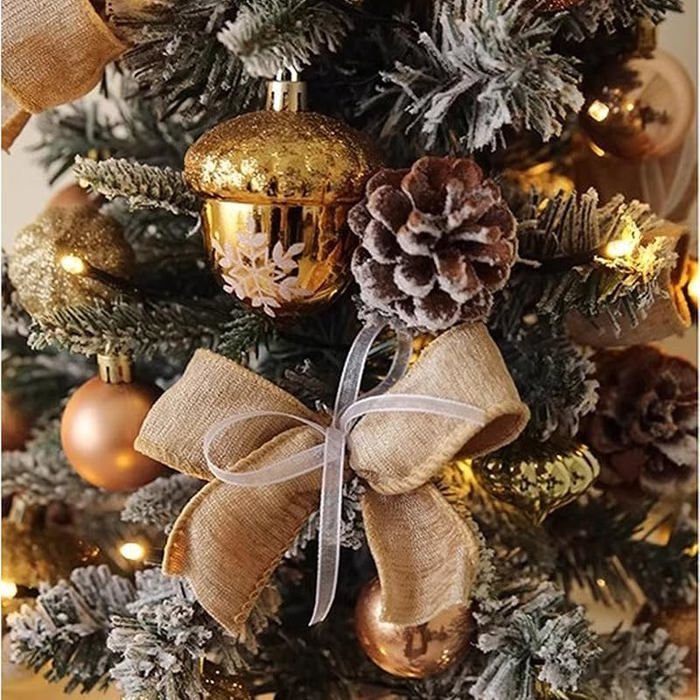 Arbre de Noël miniature de 60 cm pré-décoré pour bureaux ou étagères ...