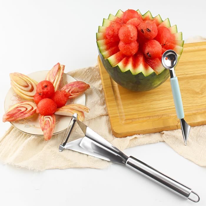 Acheter Couteau à fruits en acier inoxydable, couteau à Melon et à