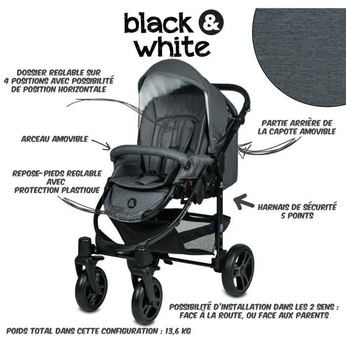 Poussette trio b&w isofix hot sale