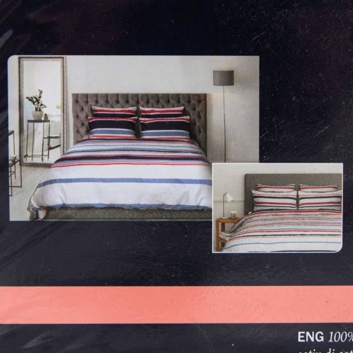 Parure de lit 240x220cm 65x65cm horizon INES DE LA FRESSANGE Cdiscount Maison