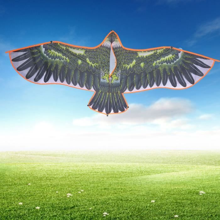 Cerf-Volant Aigle à Tête Blanche – Envergure 152 Cm – Pour Enfants Et Adultes, Facile à Monter Et Piloter