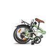 Vélo pliant PACTO TEN - 6 vitesses Shimano - cadre en acier - haute qualité - vert-3