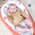 Reducteur de lit Bebe 90x50 cm - TOTSY BABY - Cocon Etoiles Renard Orange - Sécurité et confort pour bébé-3