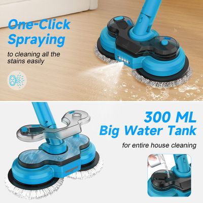 EJ.life Balai électrique Sans Fil Avec Vaporisateur D'eau Et Phare LED