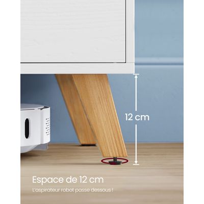 VASAGLE Meuble TV Industriel pour téléviseurs jusqu'à 48, Meuble TV