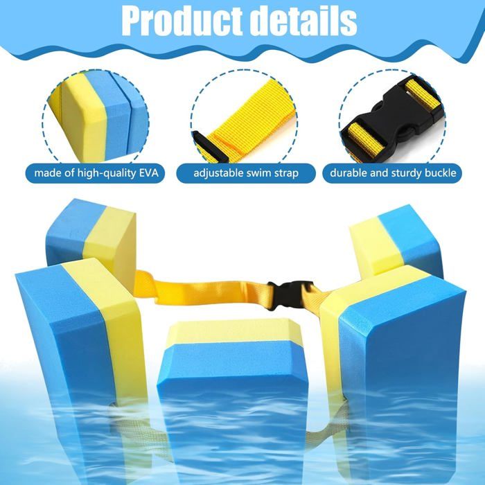 Ceinture De Piscine Enfants 3-6 Ans Avec 5 EVA - Flotteur Aquatique Entraînement Natation