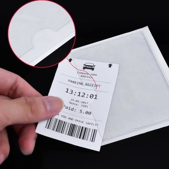 12 Pochettes Autocollantes Transparentes 10x15cm - Pour Cartes De Visite, Photos - PVC