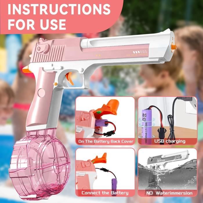 Strongest Pistolet À Eau Électrique Pour Voiture, Pour Adultes, Enfants
